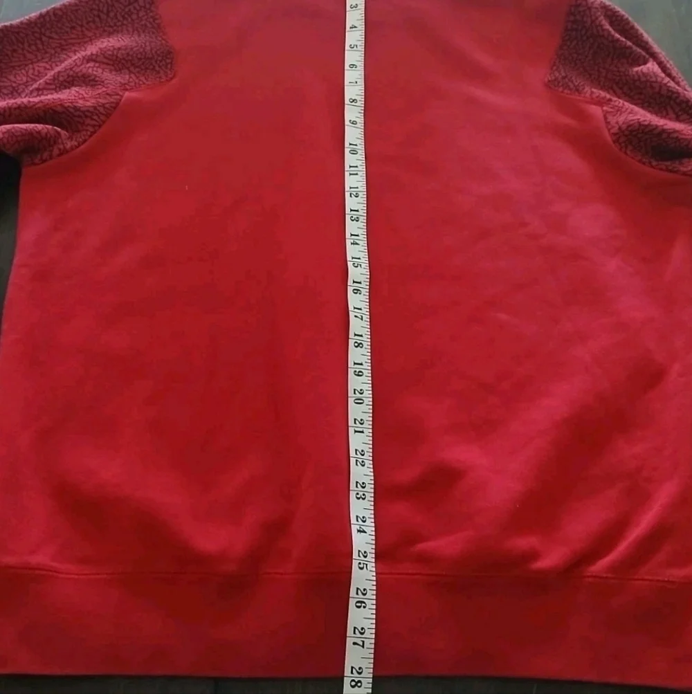 Vintage Jordan Crewneck Sweatshirt Red Long Sleeved Men's Size:XL